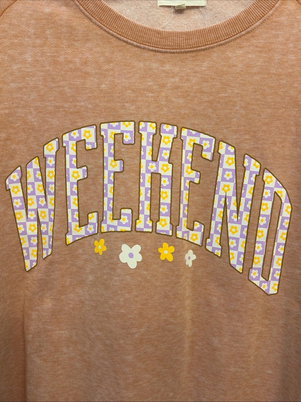 Simply Southern Peach Crewneck Sweatshirt - Picture 5 of 7